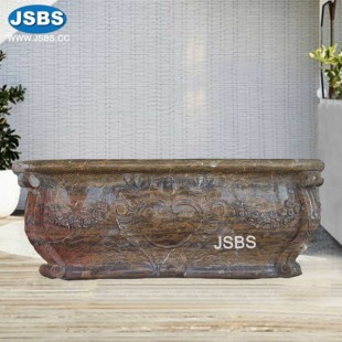 Brown Marble Bathtub, Brown Marble Bathtub